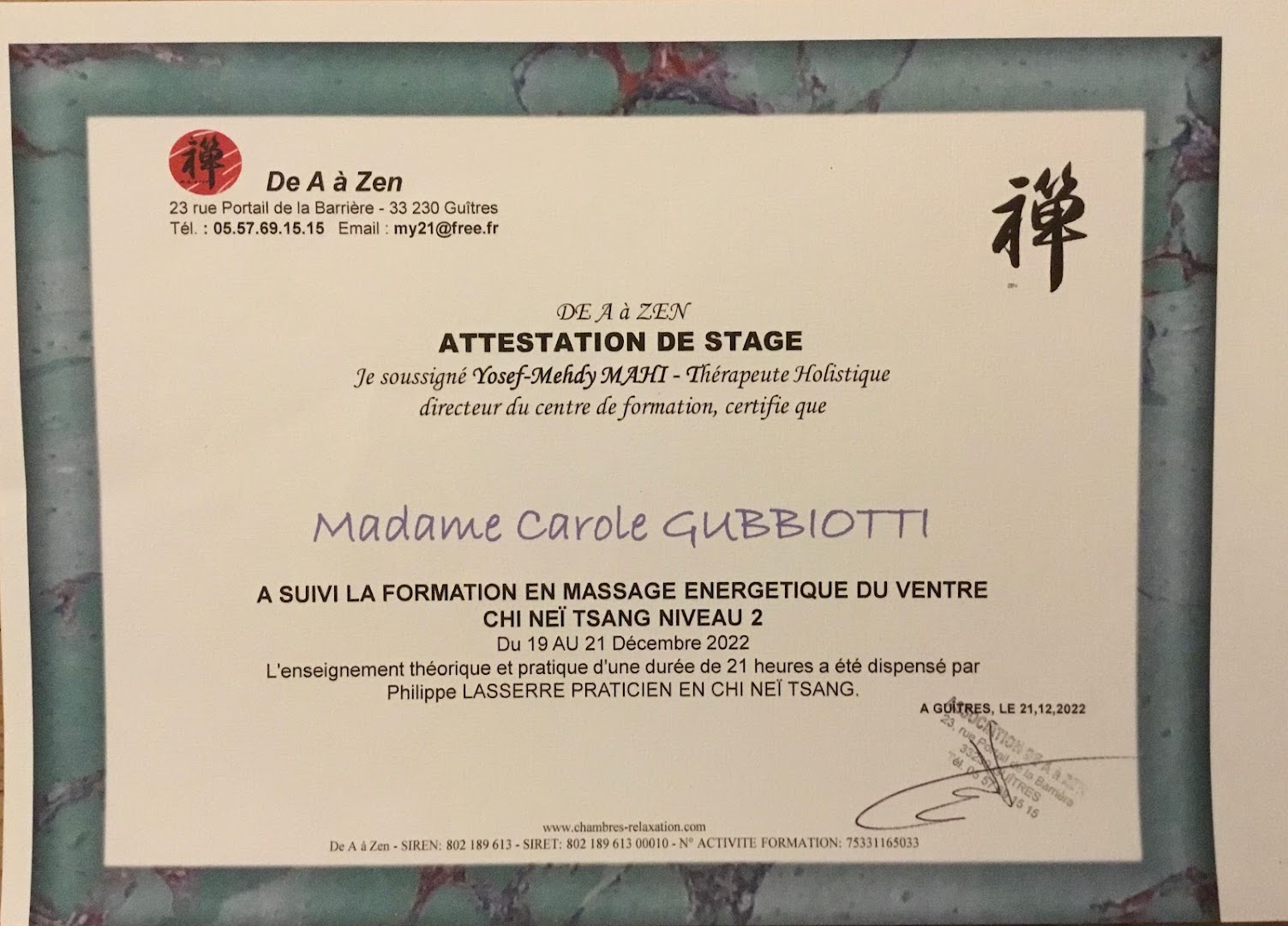 L'atelier des Massages, Breathwork respiration, Drainage Renata França, Chi Nei Tsang , Authentique Kobido, Carole Gubbiotti · Photos 1