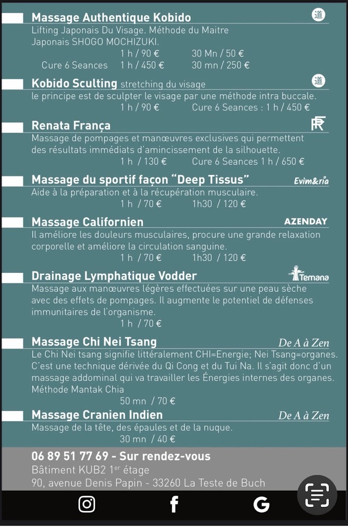 L'atelier des Massages, Breathwork respiration, Drainage Renata França, Chi Nei Tsang , Authentique Kobido, Carole Gubbiotti · Photos 10